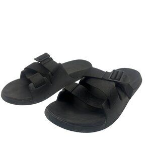 Chaco Black Slide Sandals With Adjustable Straps 9